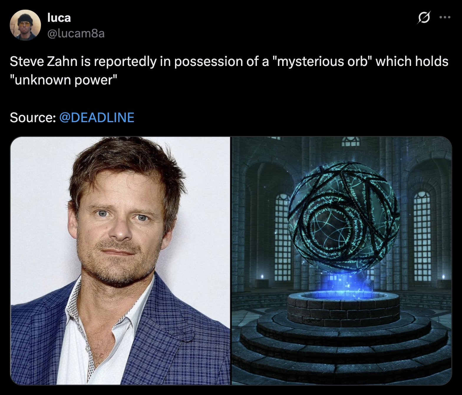 It's how he became the best side character actor in the biz. 